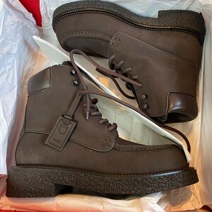 Salvatore Ferragamo Dark Brown Leather Boots